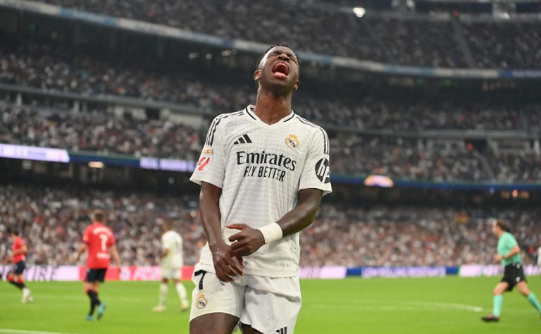 Vinicius Jr ficou em segundo da Bola de Ouro. (Photo by Denis Doyle/Getty Images)