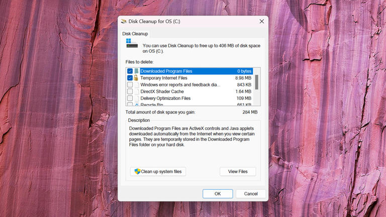 Windows comes with cleaning tools built in. Screenshot: Microsoft
