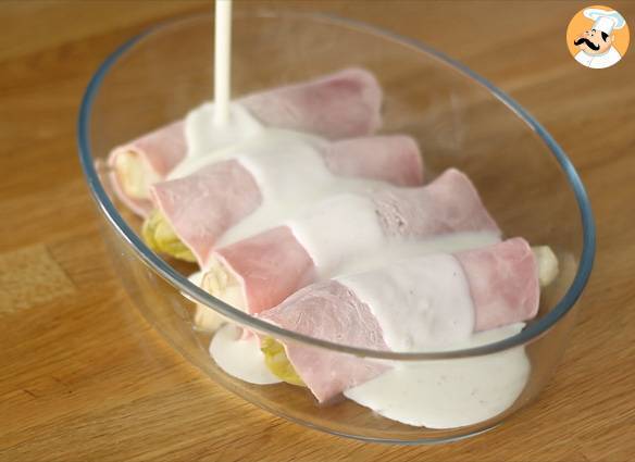 Endivien mit schinken gratiniert