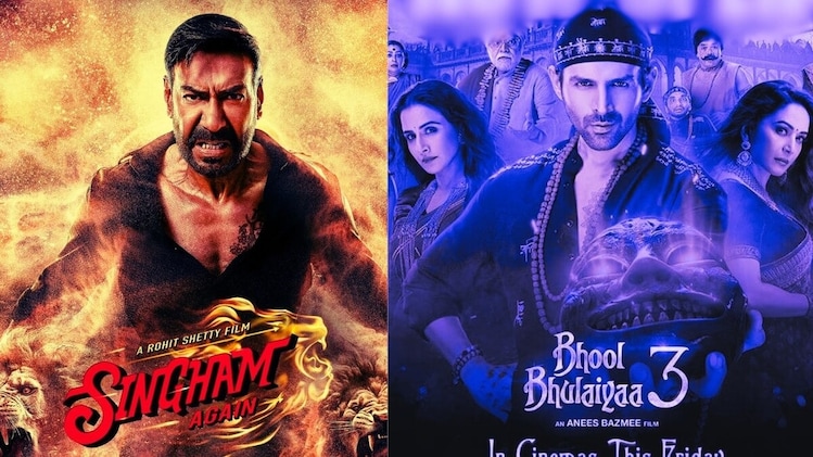 Bhool Bhulaiyaa 3 Vs Singham Again Box Office Collection Day 24: Kartik ...