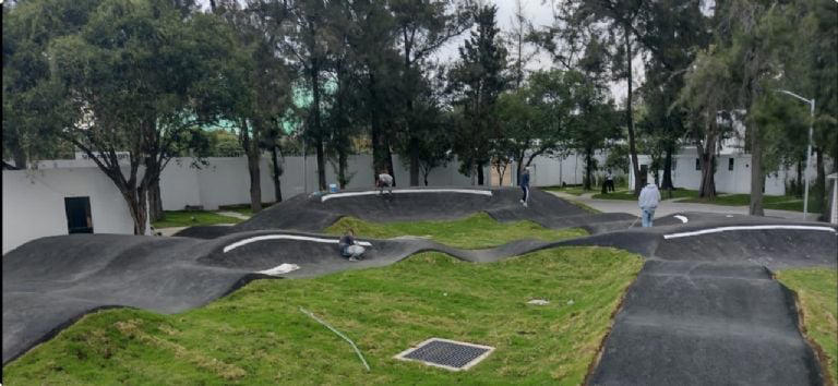 Una pista de BMX en lugar de la pista ecuestre. Foto: Especial