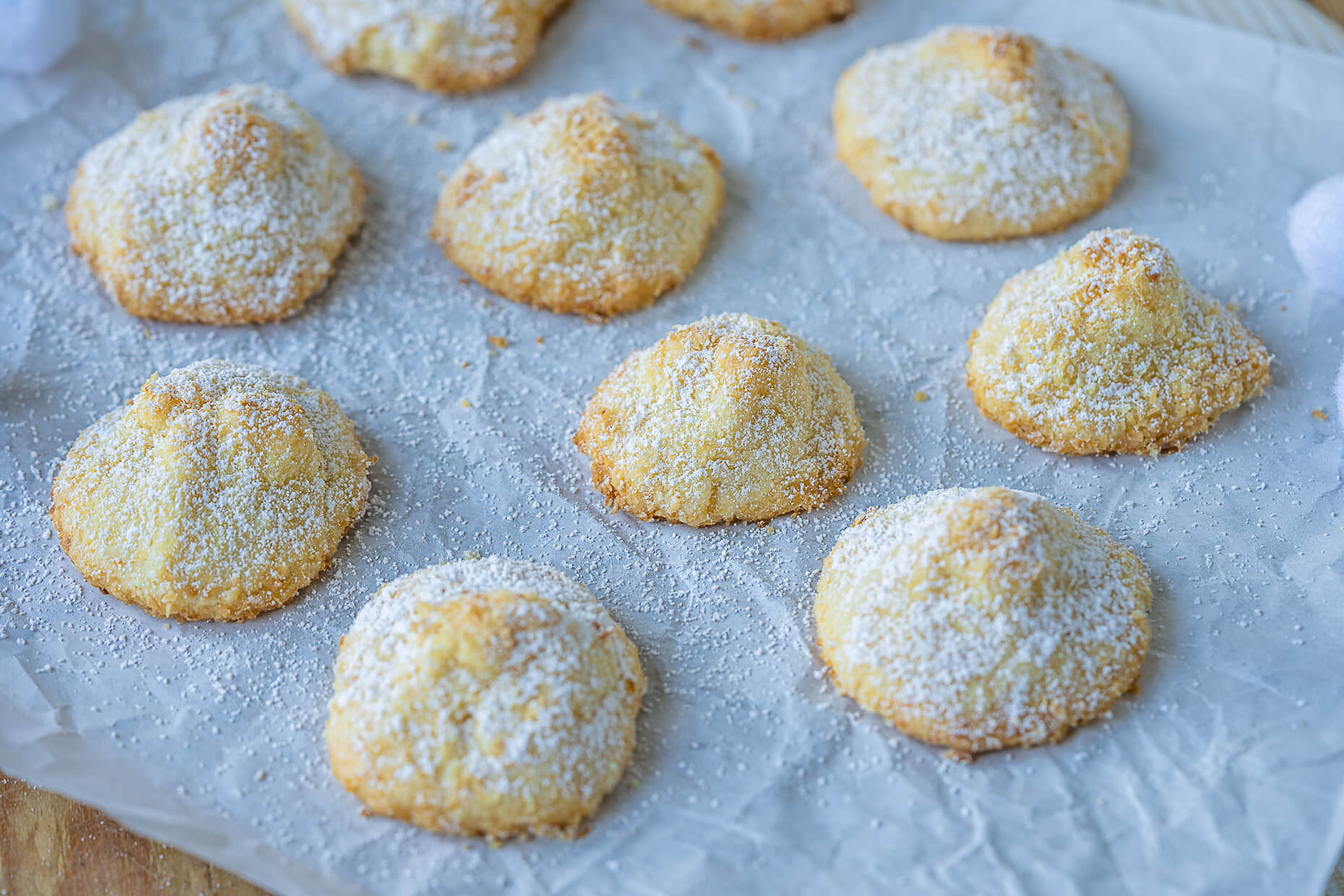 Schneeberge - leckeres Buttergebäck mit Kokos