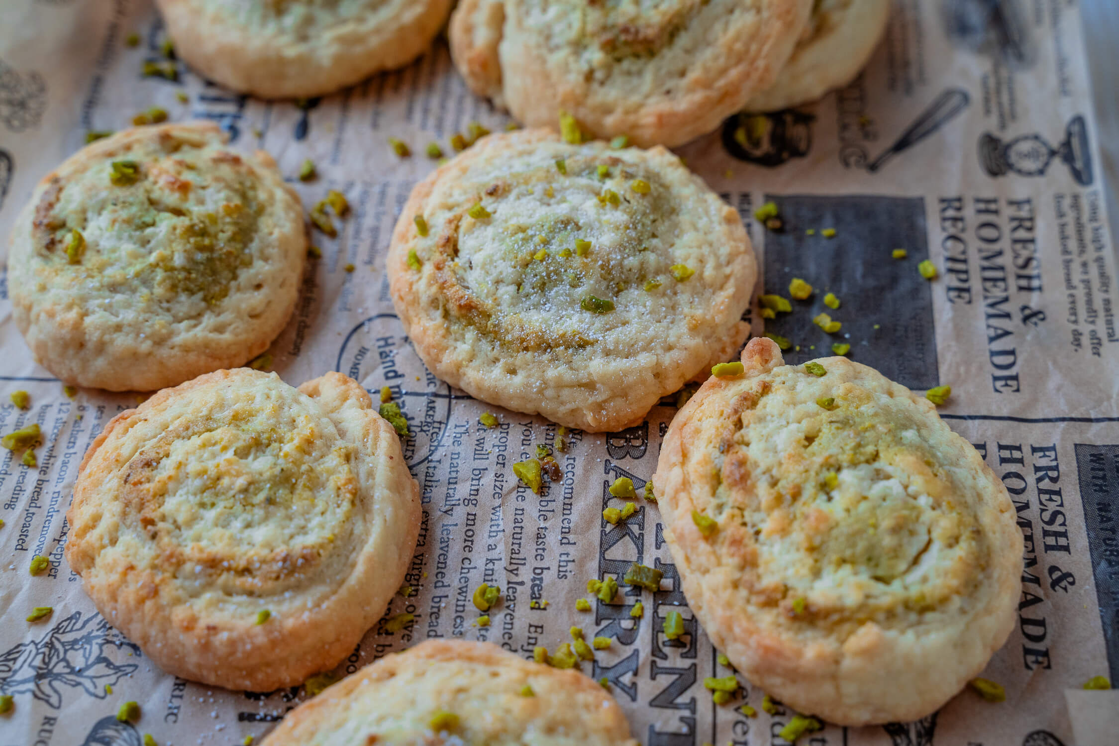 Pistazien Schnecken - super saftig mit Marzipan