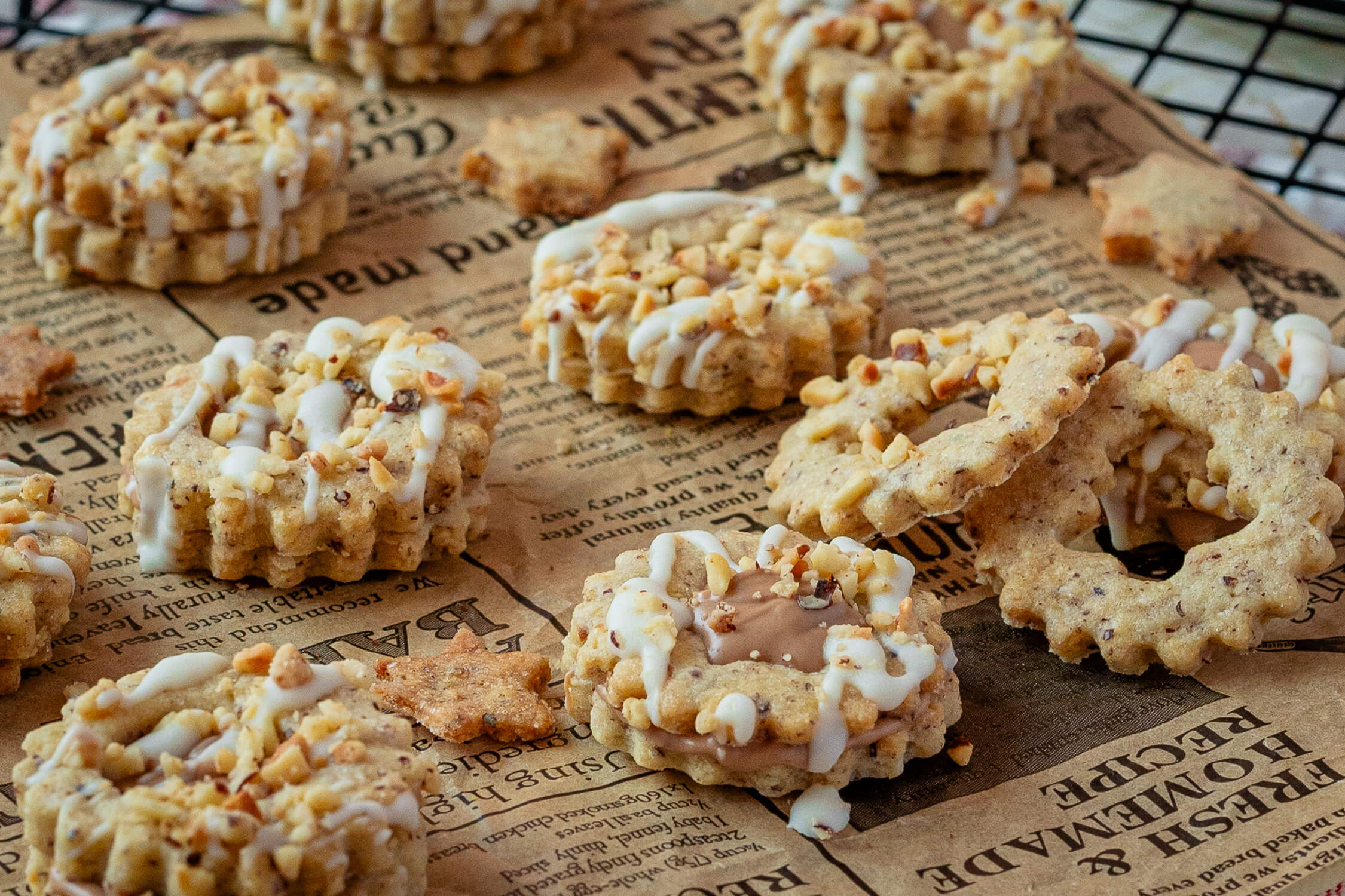 Giotto Plätzchen mit leckerer Haselnusscreme