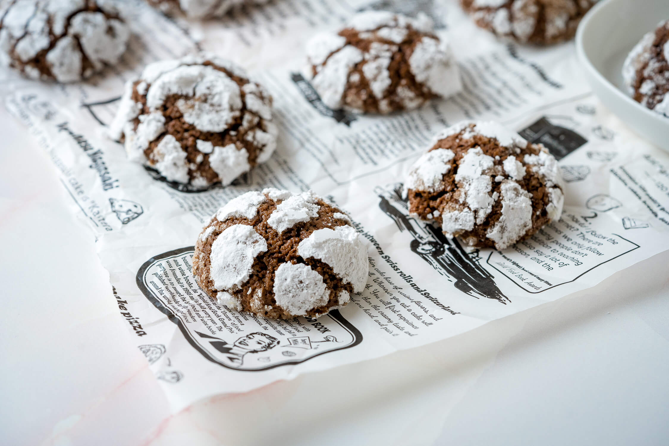 Schoko Crinkle Cookies - leckere Schneeball-Kekse