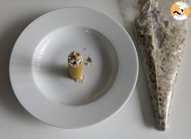 Cannelloni mit champignons und wurst