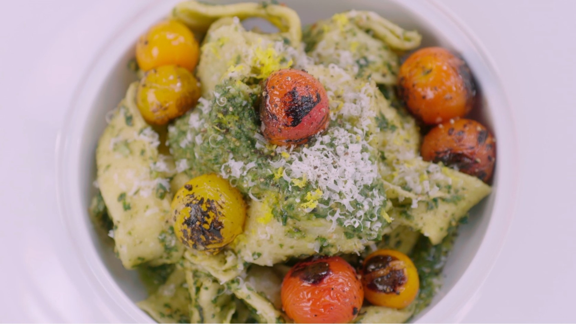 Blanchierte Kirschtomaten mit Malfatti