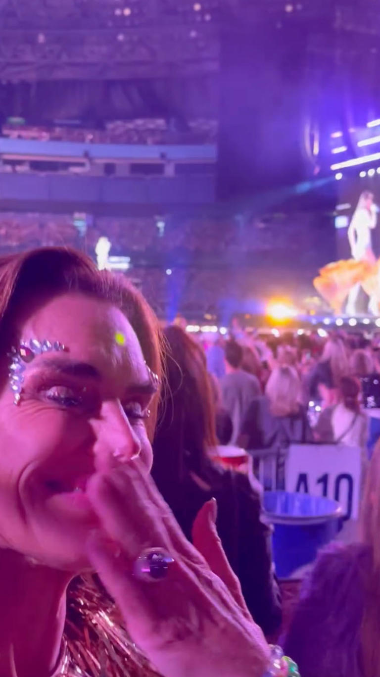 brookeshields Watch Brooke Shields sing and dance with Taylor Swift's mom, Andrea, at  Eras Tour in Toronto