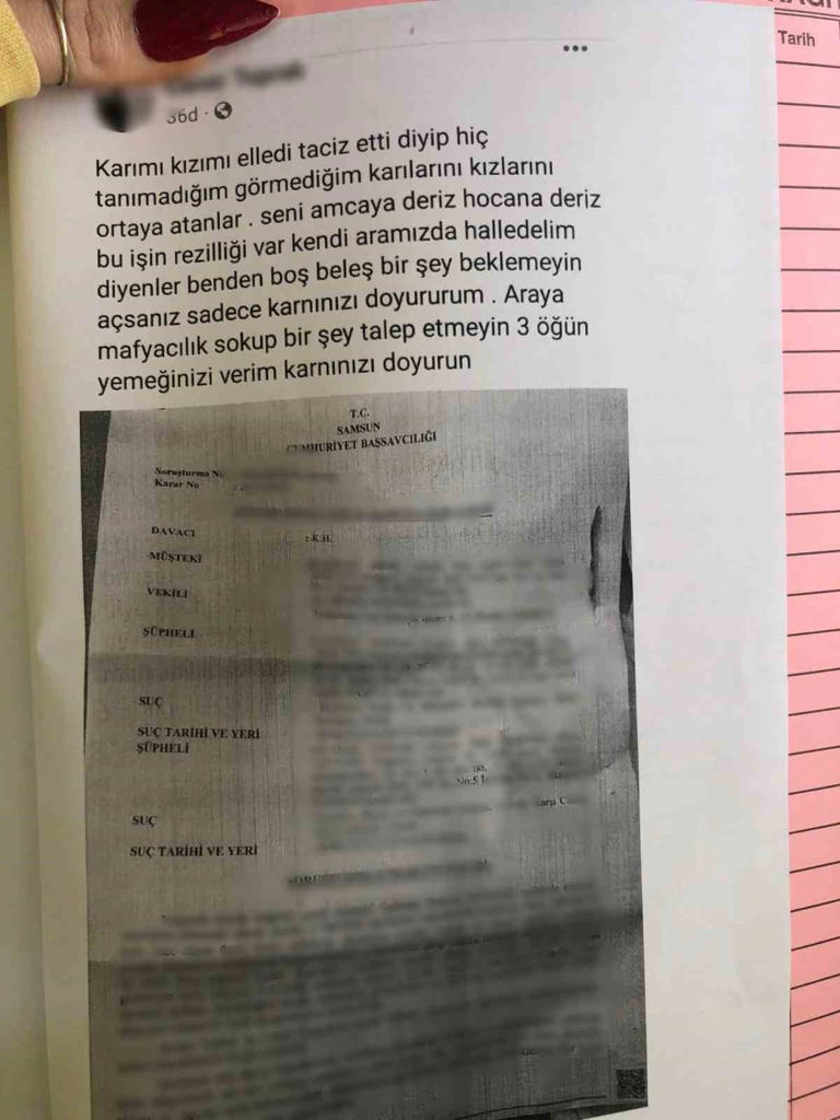 SAMSUN’DA YAŞAYAN 19 YAŞINDAKİ GENÇ KIZ, 3 YILDIR KENDİSİNİ TAKİP EDEREK TEHDİT EDEN EVLİ ADAMDAN KURTULAMADIĞINI İDDİA EDEREK, ÖLÜM KORKUSU YAŞADIĞINI VE YETKİLİLERDEN YARDIM İSTEDİĞİNİ SÖYLEDİ.