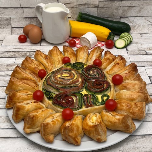 Herzhafter Zucchini-Kuchen