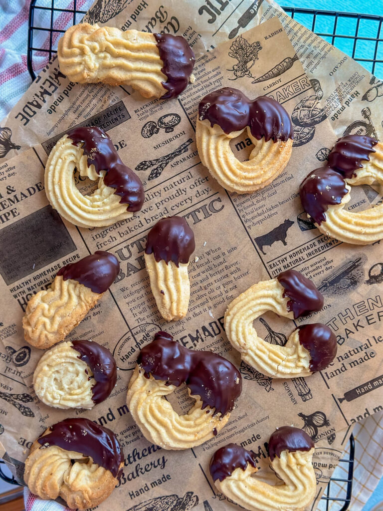 Marzipan Spritzgebäck mit Schokolade – bestes Rezept