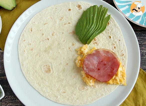 Wrap grillé façon brunch - tortilla wrap hack