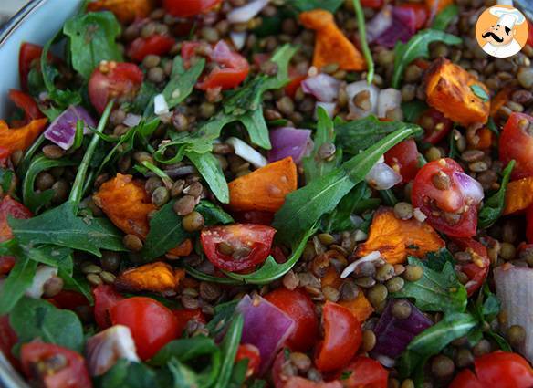 Linsen-süßkartoffel-salat