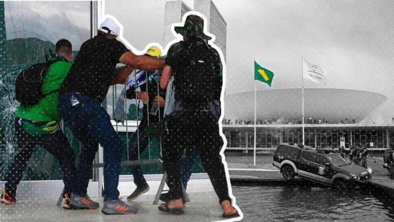 Bolsonaristas invadiram o Congresso, o Palácio do Planalto e a sede do STF no dia 8 de janeiro