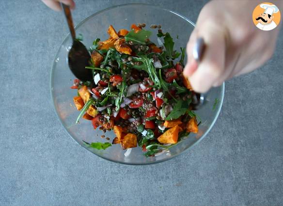 Linsen-süßkartoffel-salat