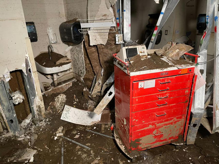 PHOTOS: Inside of Unicoi County Hospital after Helene flood damage