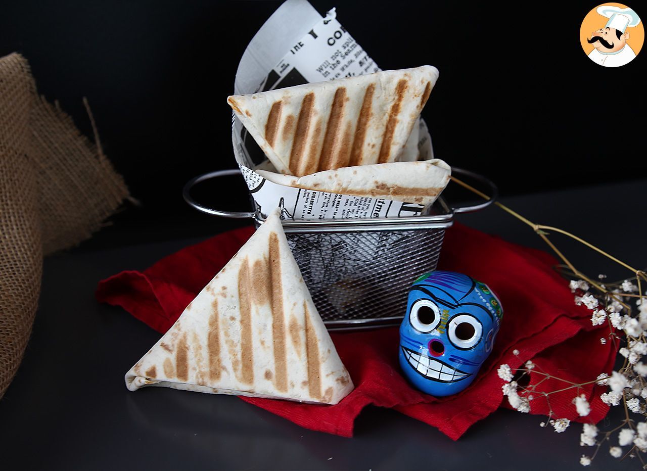 Samosa-tacos mit hackfleisch