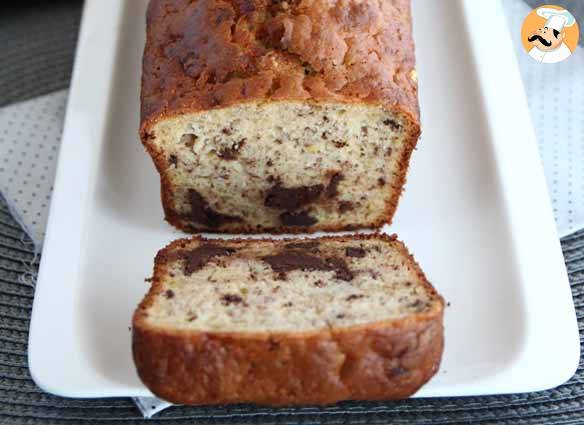 Bananen-/schokoladen-cake - extra saftig!