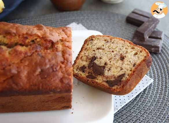 Bananen-/schokoladen-cake - extra saftig!