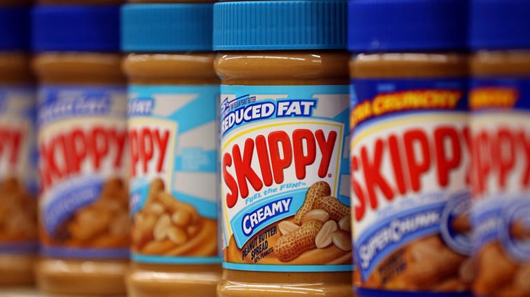 Rows of Skippy Peanut Butter