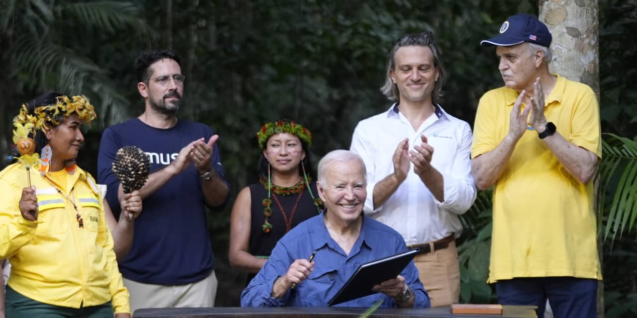 Biden Visits Amazon Rainforest, Declares Nobody Can Reverse U.S. Clean ...