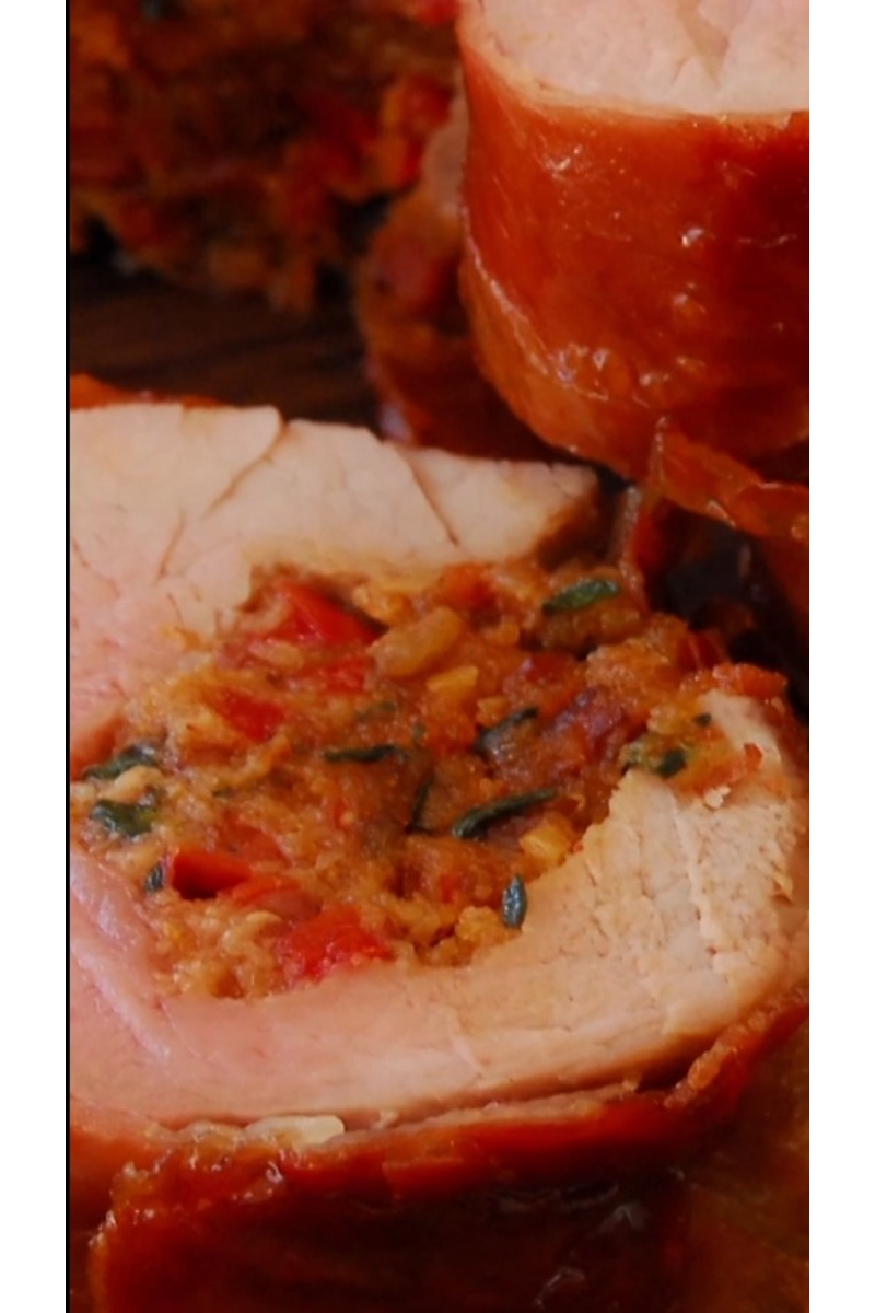 Saftiges gefülltes Schweinefilet Rezept
