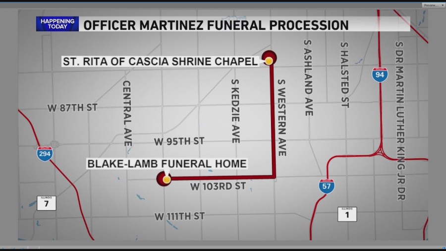 Funeral Service For Fallen CPD Officer Enrique Martinez Is Monday On ...