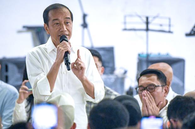 Jokowi beri dukungan kepada pasangan Ridwan Kamil-Suswono