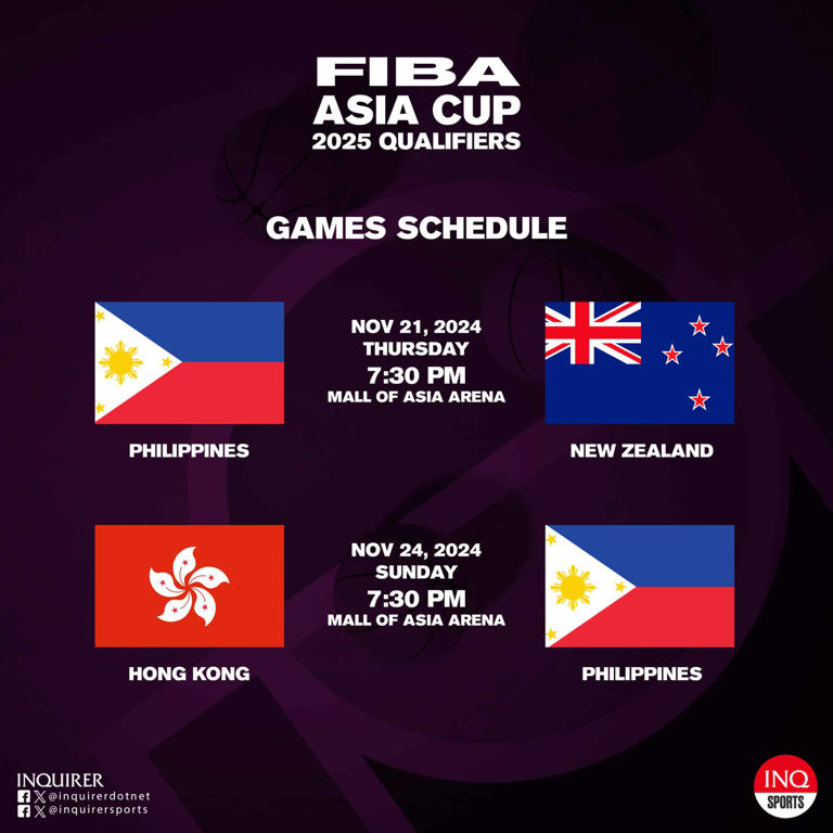 Gilas schedule discount