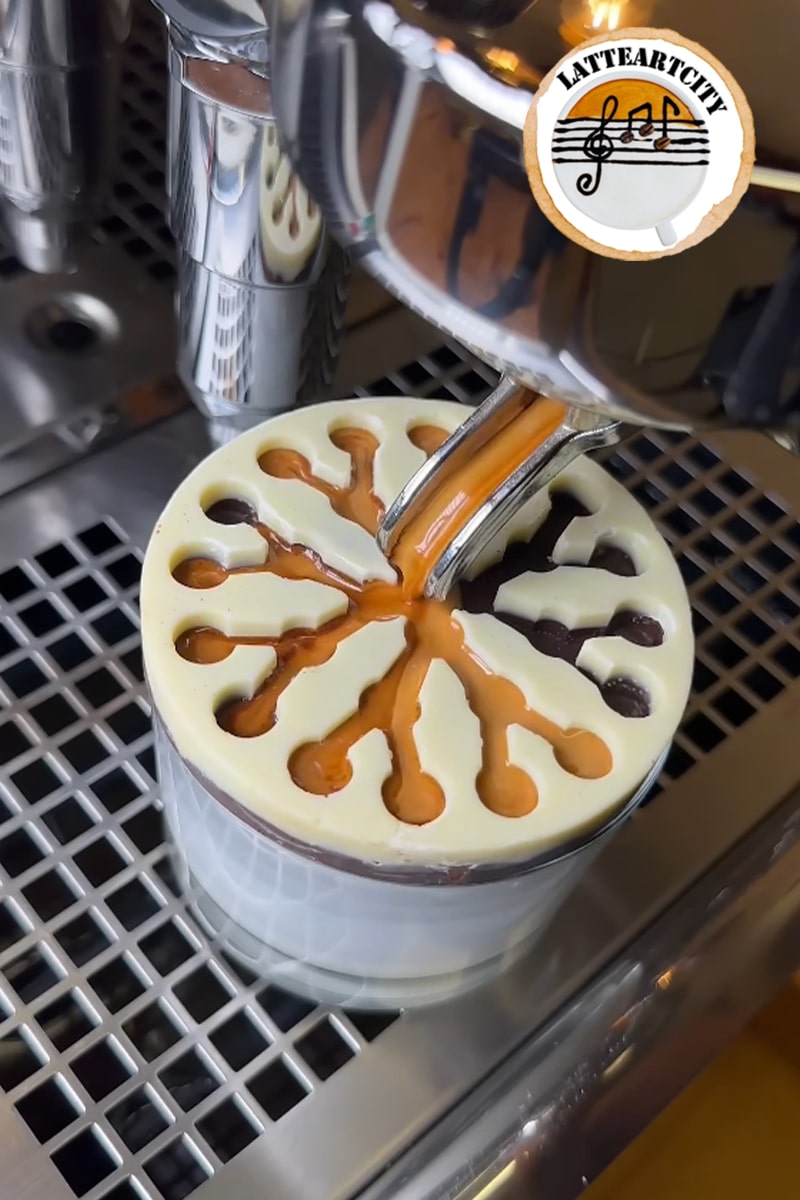 Weiß Dunkel-Schoko-Mokka