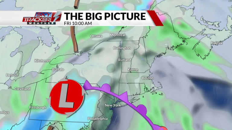 Widespread rain Thursday; Drier Friday