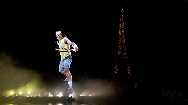 Rafael Nadal's image projected near Eiffel Tower ahead of retirement