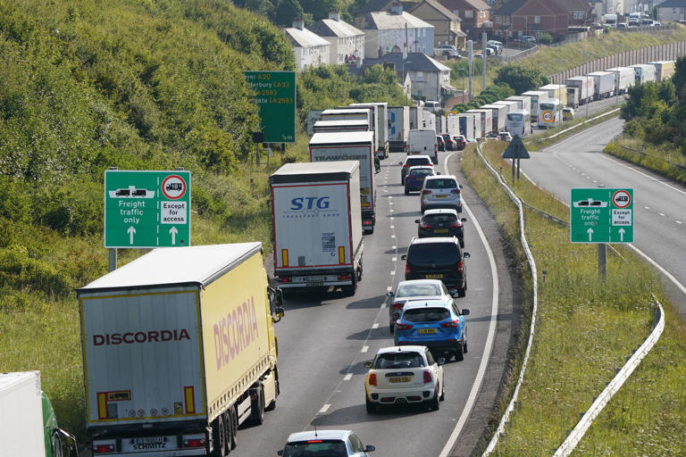 Lorries at the Port of Dover (Gareth Fuller/PA) (PA Wire)