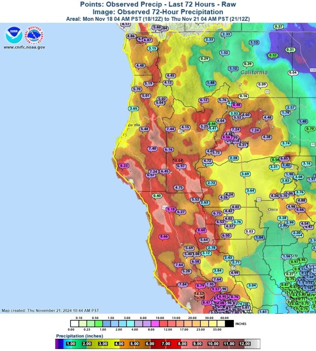 Eel River Expected To Flood Thursday And Friday