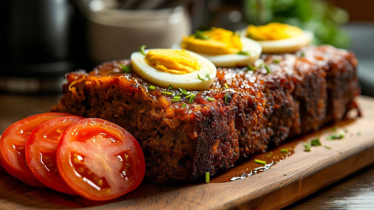 Hackbraten mit Ei und Tomaten – Traditionelles Rezept neu aufgelegt
