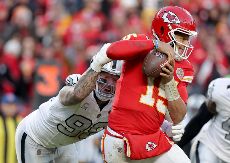 Chiefs QB Patrick Mahomes was 'demonstrably upset' after being sacked vs.  Raiders