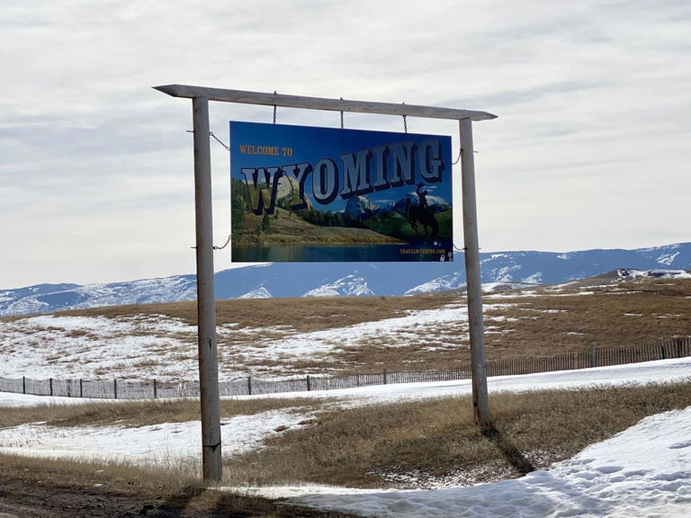 A welcome sign between the Montana-Wyoming border. ©Derek Draplin / The Center Square