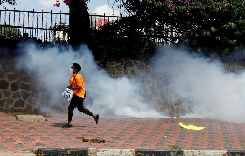 Kenyan Police Fire Teargas At Protesters Marching Against Femicide