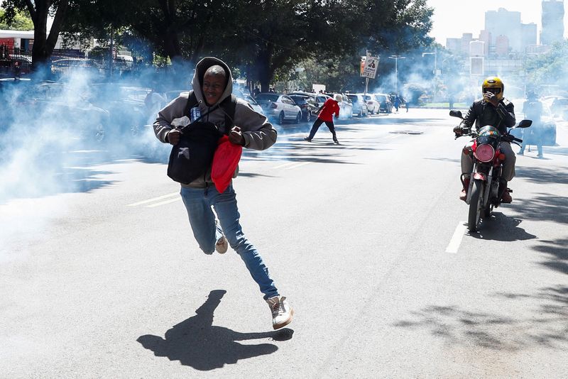 Kenyan Police Fire Teargas At Protesters Marching Against Femicide