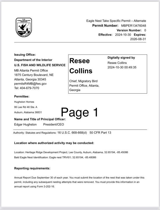 READ: WRBL obtains federal permit tied to Auburn bald eagle nest removal