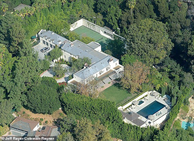 The couple holed up in her $25million sprawling Los Angeles mansion earlier this year