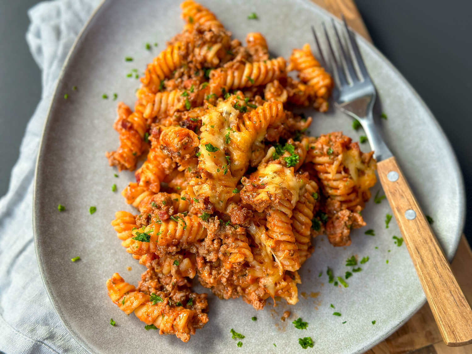 Nudelauflauf mit Hackfleisch - ein Klassiker für die ganze Familie