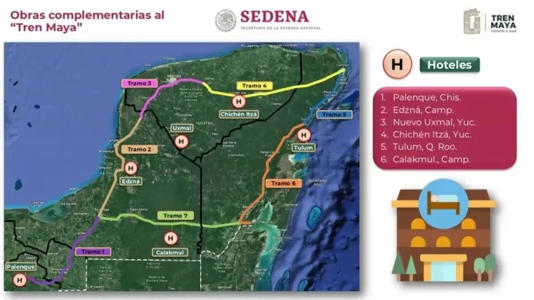 ¿Dónde hospedarte en la ruta del Tren Maya? Conoce los 6 hoteles de la Sedena y sus servicios