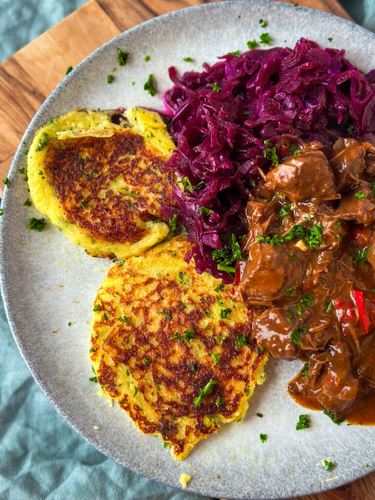 Kartoffelplätzchen – einfache leckere Beilage für Schmorgerichte