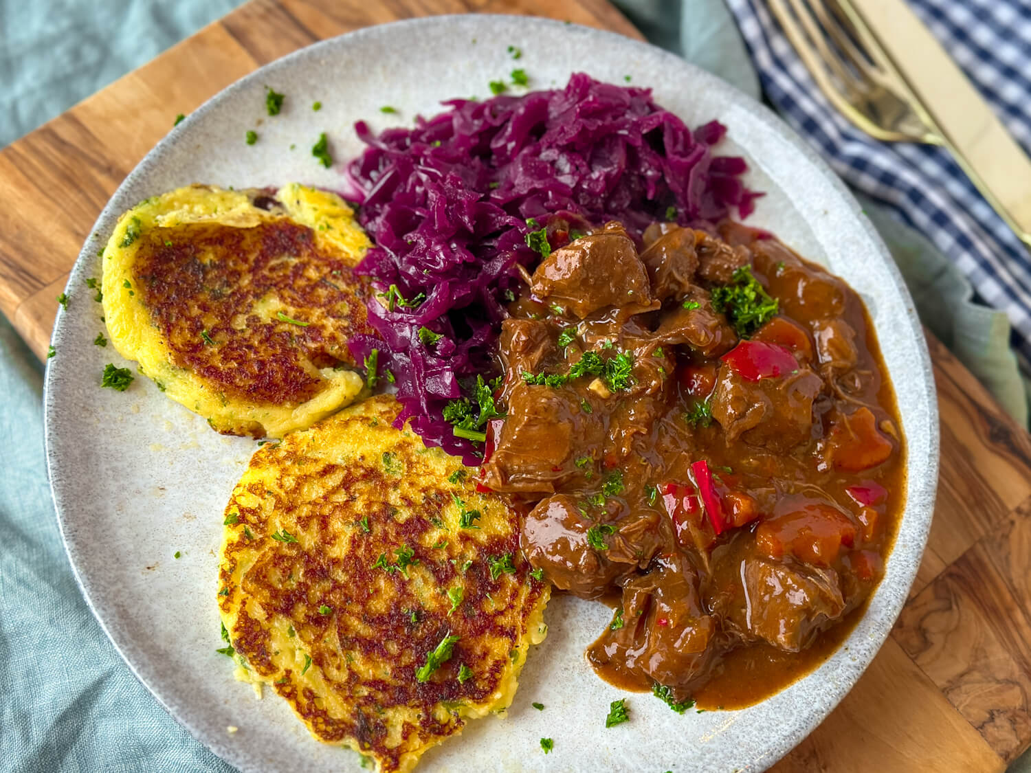 Kartoffelplätzchen – einfache leckere Beilage für Schmorgerichte