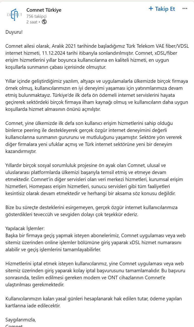 İnternet devi Türkiyeden çekilme kararı aldı
