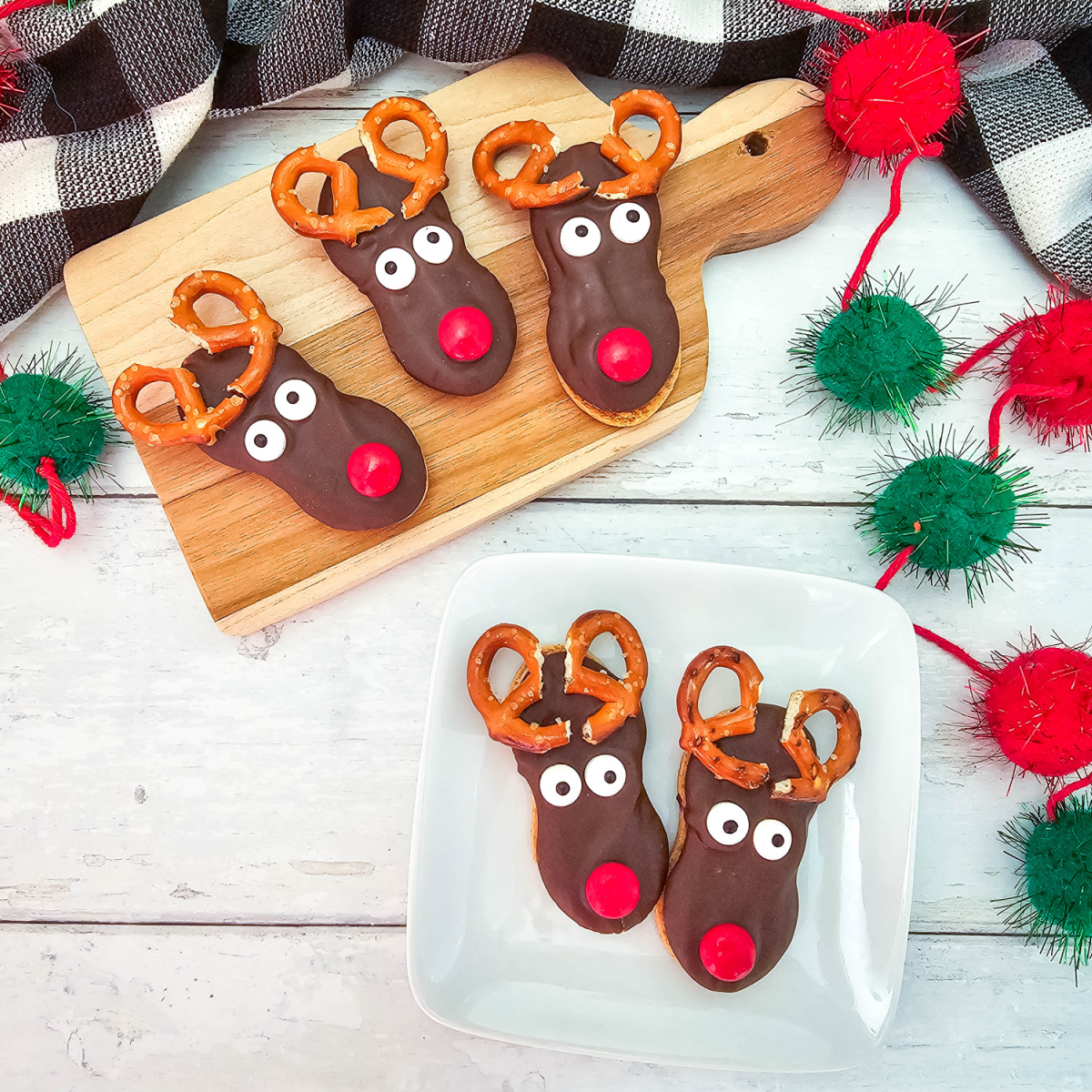 Nutter Butter reindeer cookies