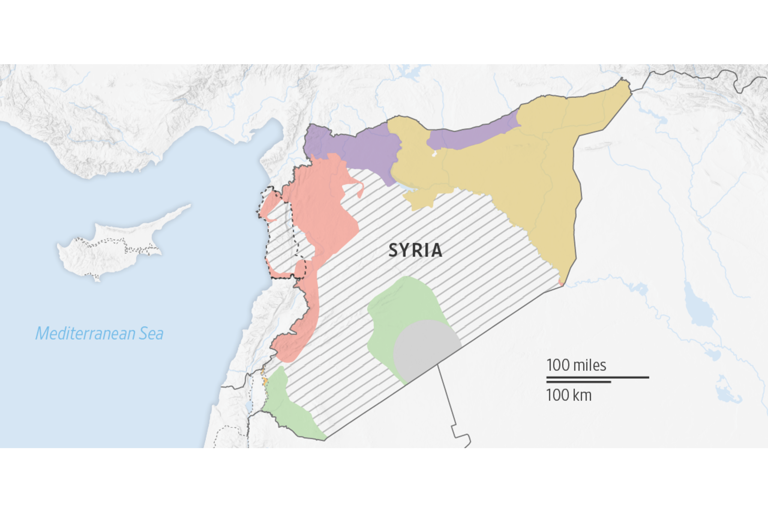 Syria’s Factions Explained in a Map