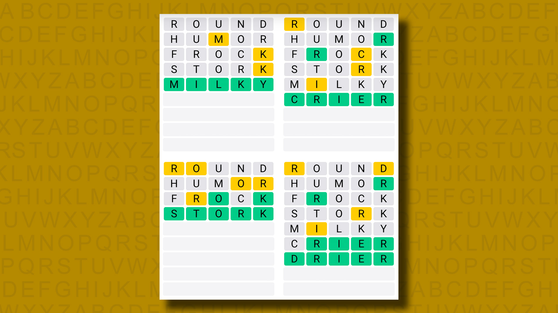 Quordle Today – My Hints And Answers For Thursday, December 12 (game #1053)