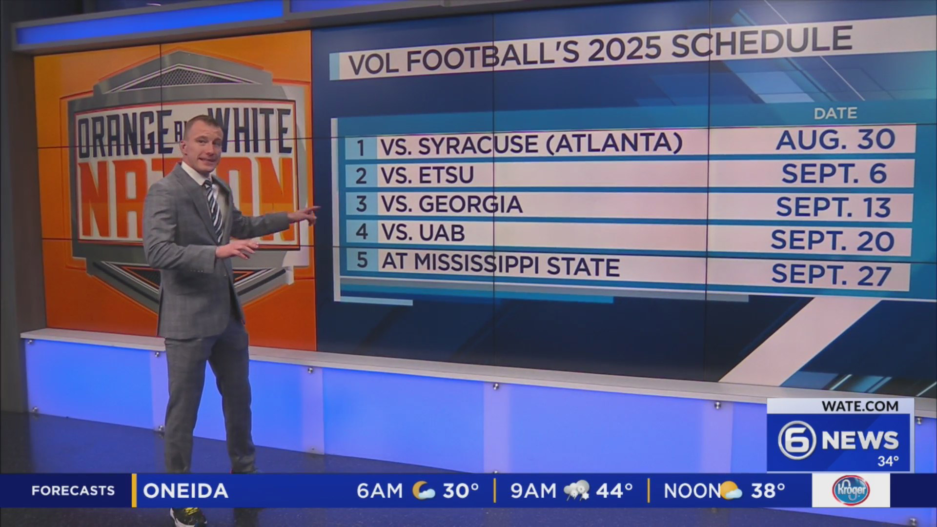 Full 2025 Tennessee Football schedule released Full 2025 Tennessee Football schedule released